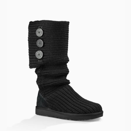 UGG Classic Cardy Black Boots for Women (ZENW86019)